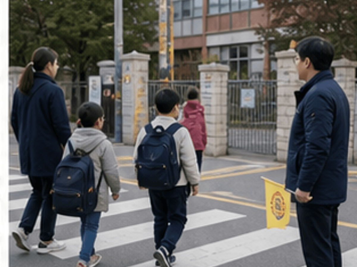 통학로 정치 활동 이미지
